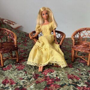 Vintage Barbie Doll Wicker Furniture